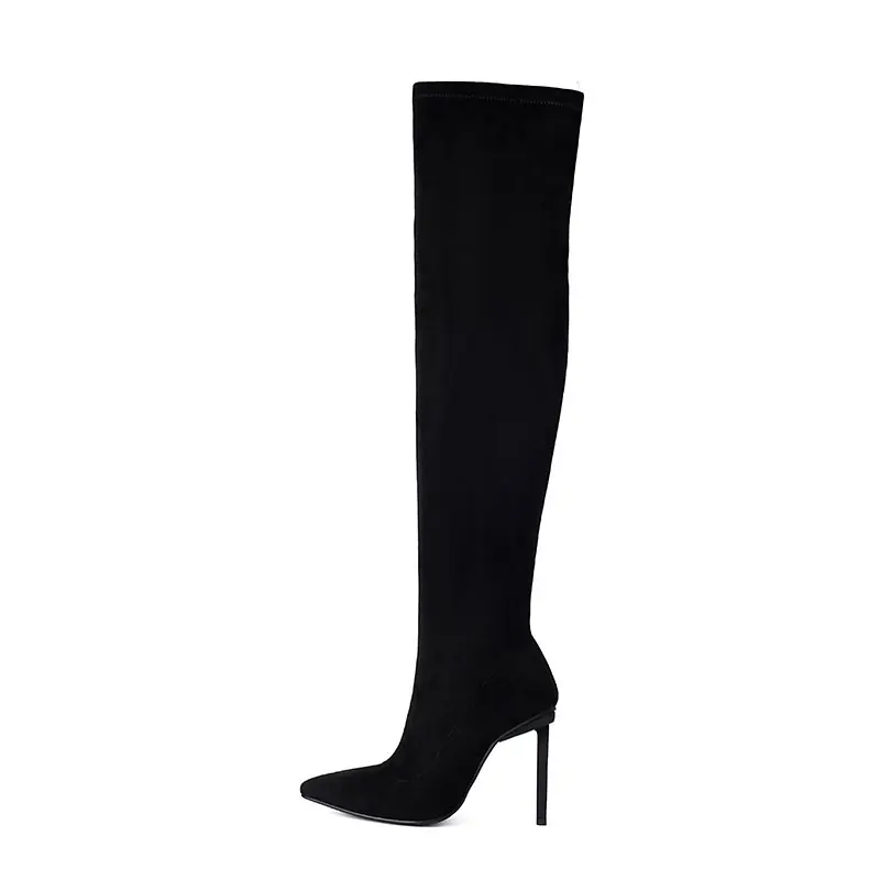 Over the knee high heels party boots