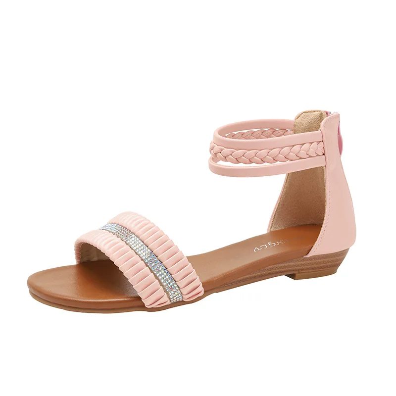 Sparkly sequin platform gladiator sandals