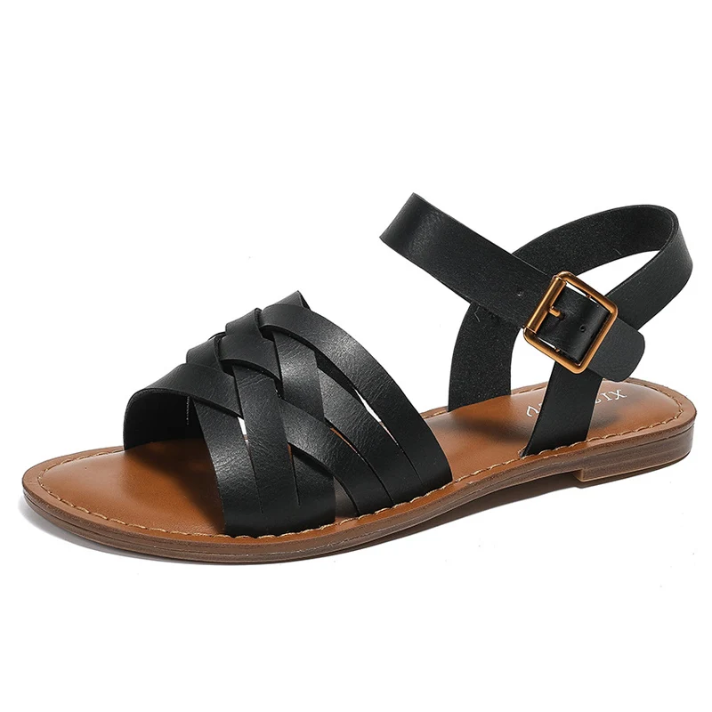 Beige clear heels beach sandals