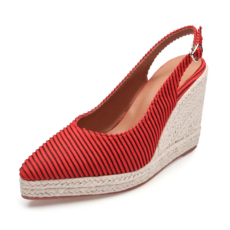 Wedge espadrilles summer shoes for women