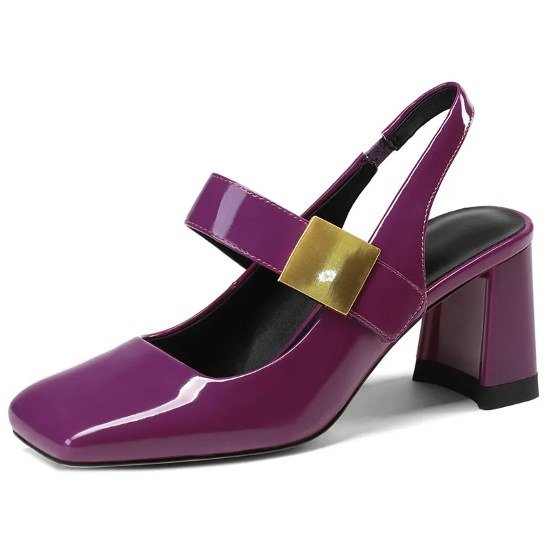 Elegant slip-on summer sandals with high heels