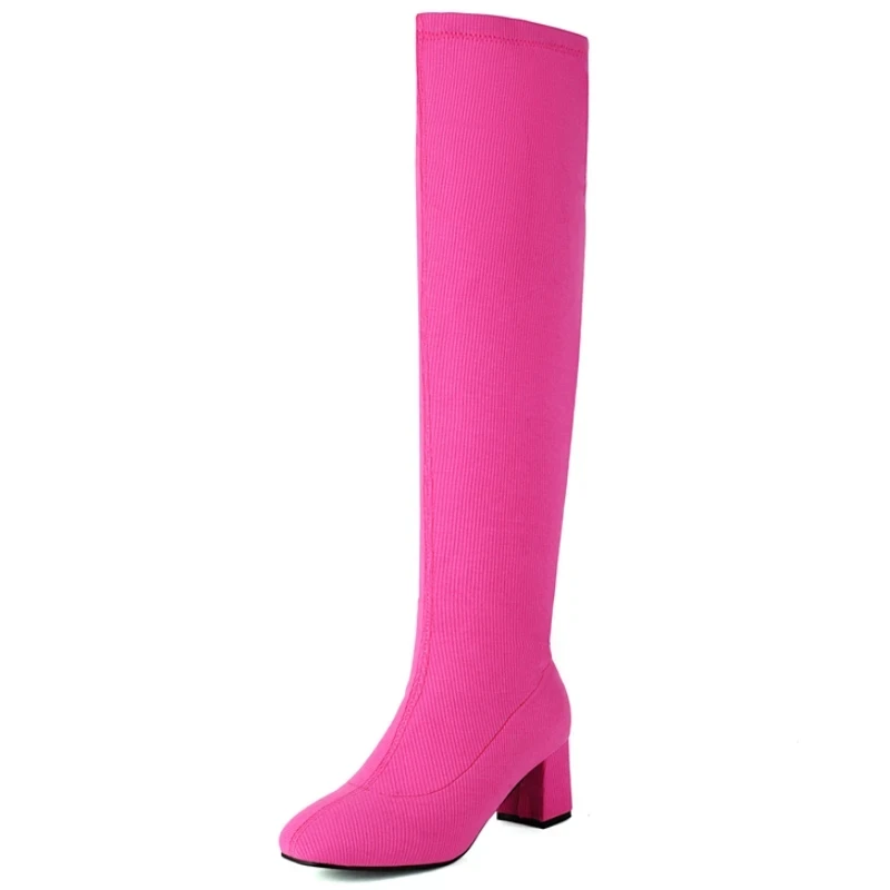 Over the knee thigh high heeled boots for winter