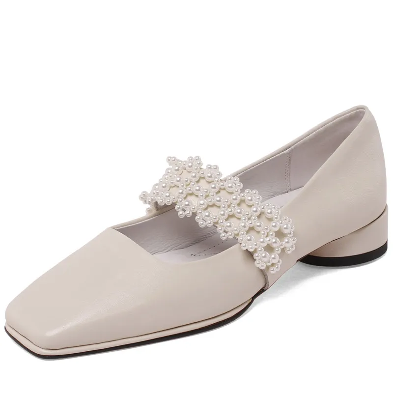 Round toe leather heels dress shoes