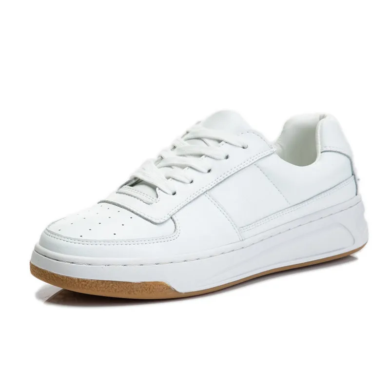 Genuine leather summer platform sneakers