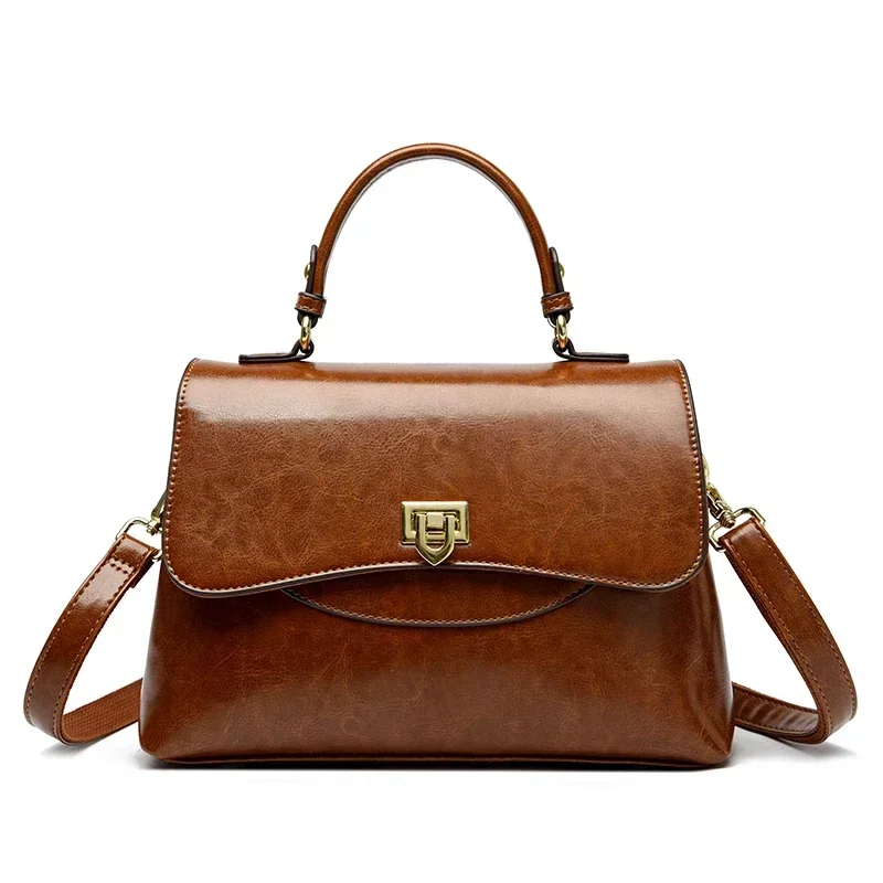 Versatile square crossbody bag in soft pu leather