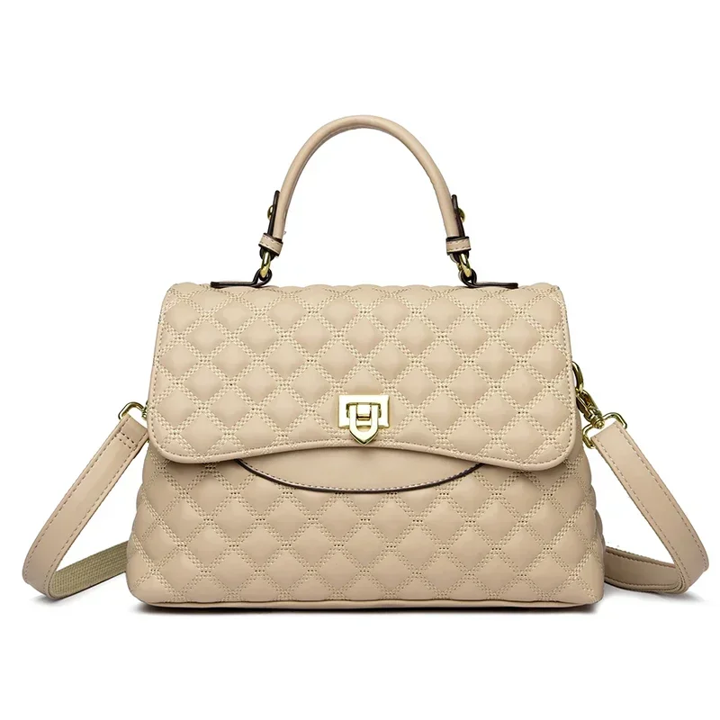 Versatile square crossbody bag in soft pu leather