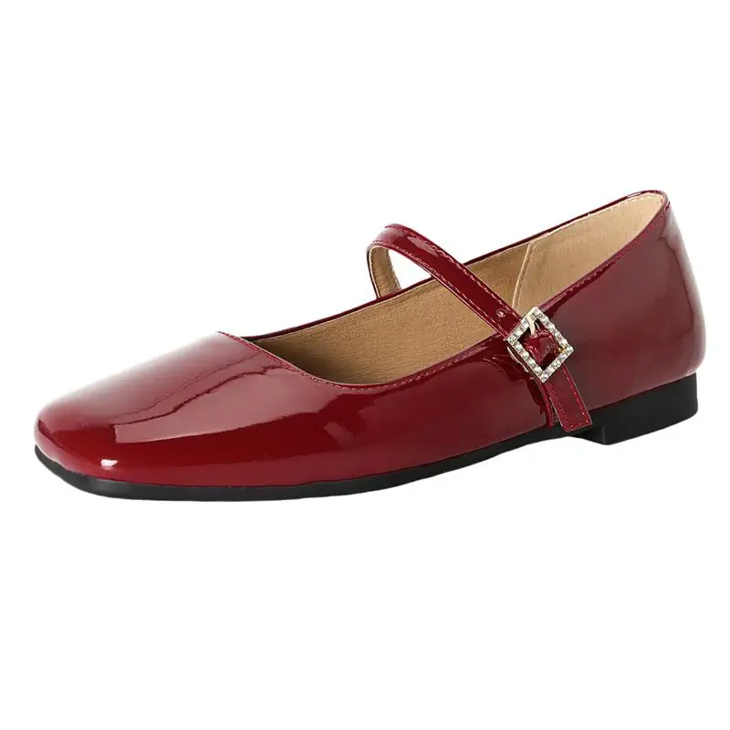 Plus size low heels office dress shoes
