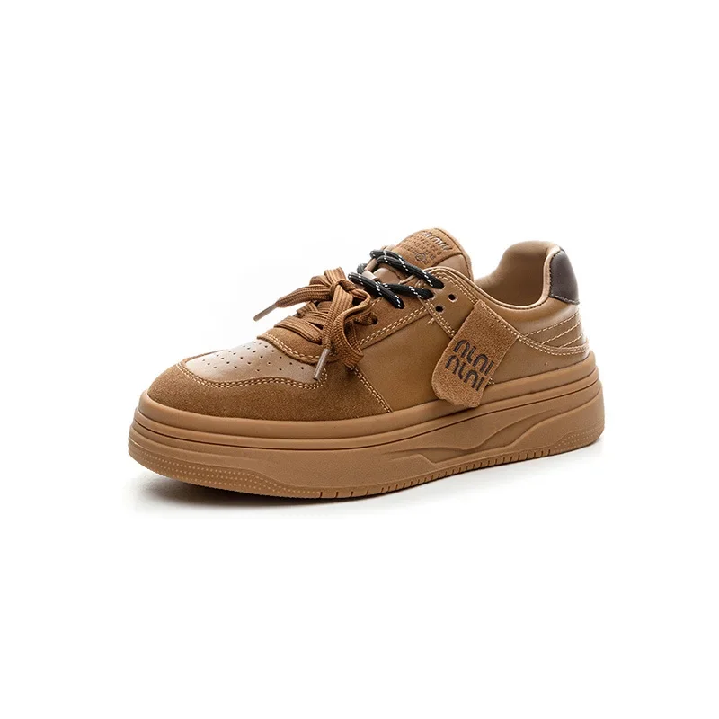 Suede platform wedge flats for women