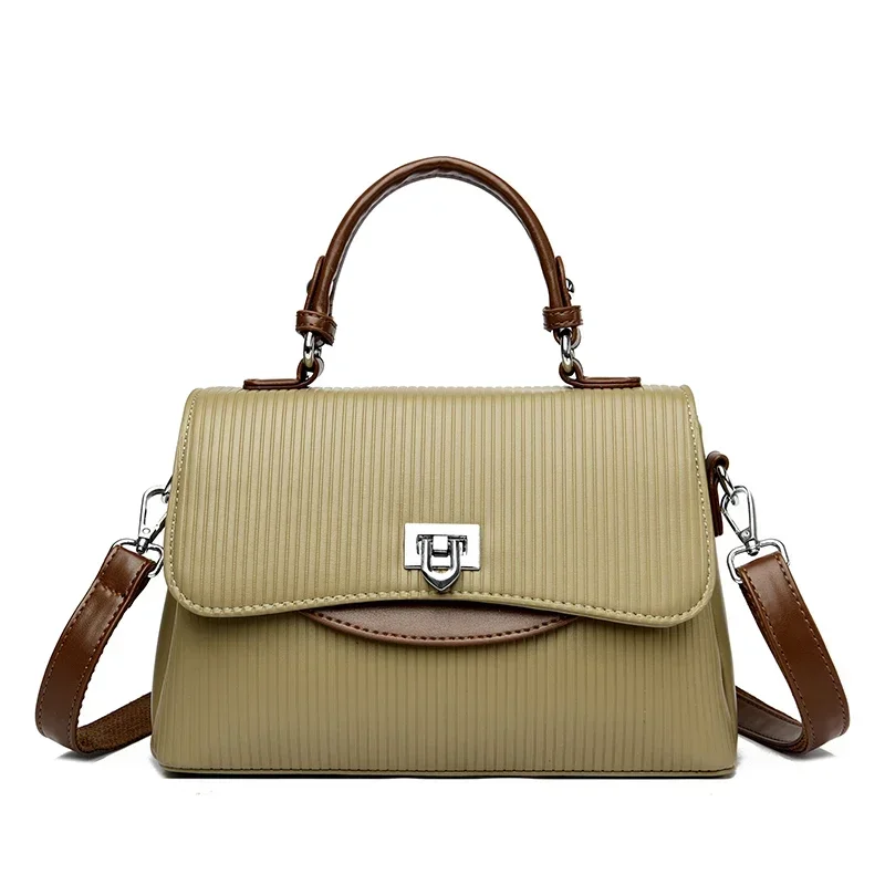 Versatile square crossbody bag in soft pu leather