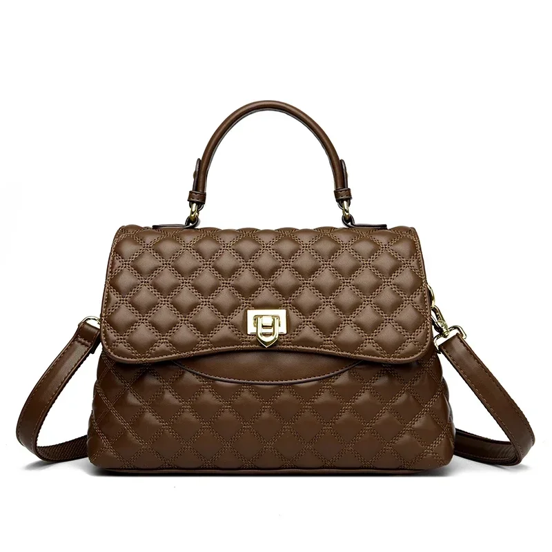 Versatile square crossbody bag in soft pu leather