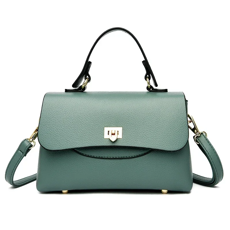 Versatile square crossbody bag in soft pu leather