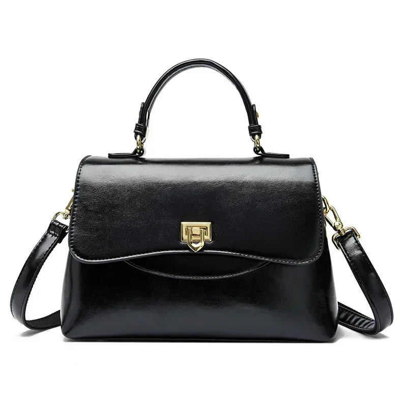Versatile square crossbody bag in soft pu leather