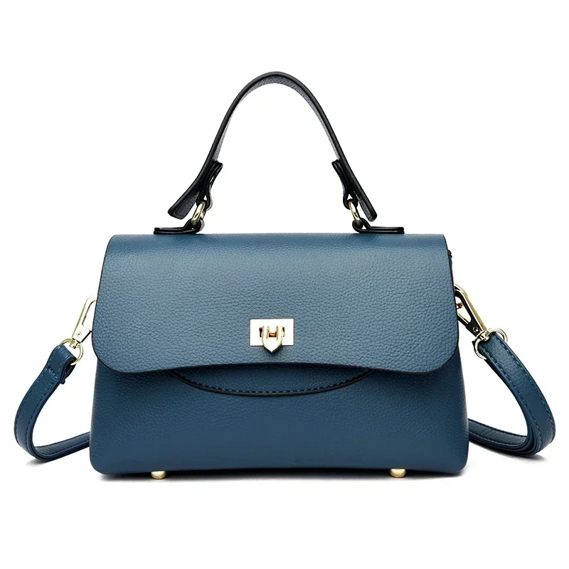 Versatile square crossbody bag in soft pu leather