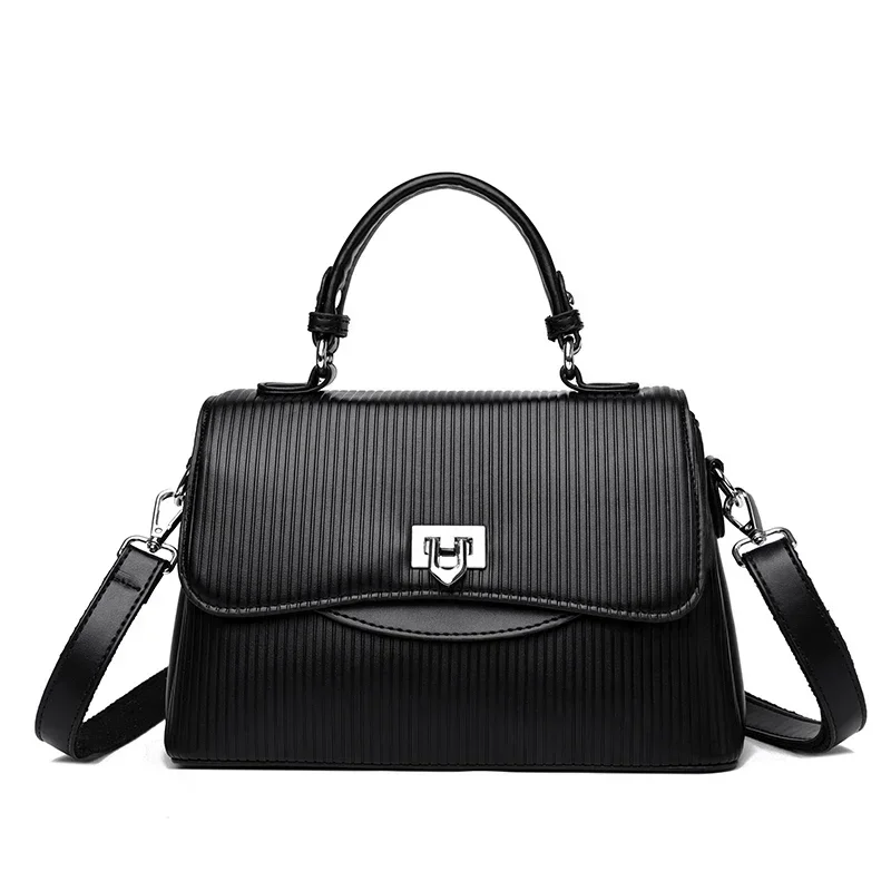 Versatile square crossbody bag in soft pu leather