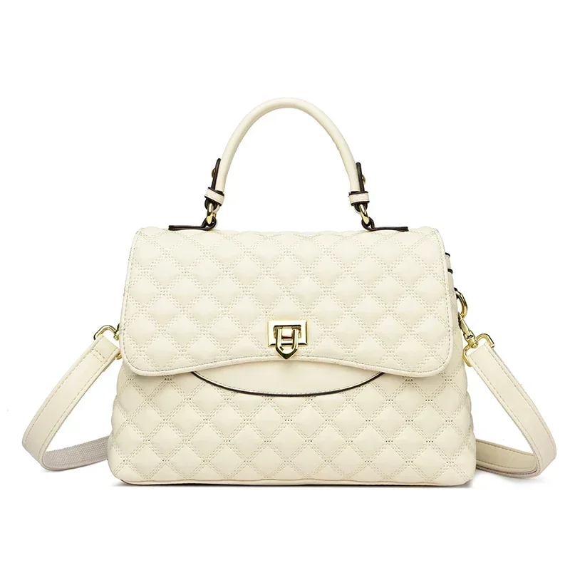 Versatile square crossbody bag in soft pu leather